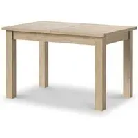 Country Oak 4-6 Seater Extendable Dining Table - White Washed