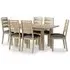 Country Oak 4-6 Seater Extending Dining Set - White Washed
