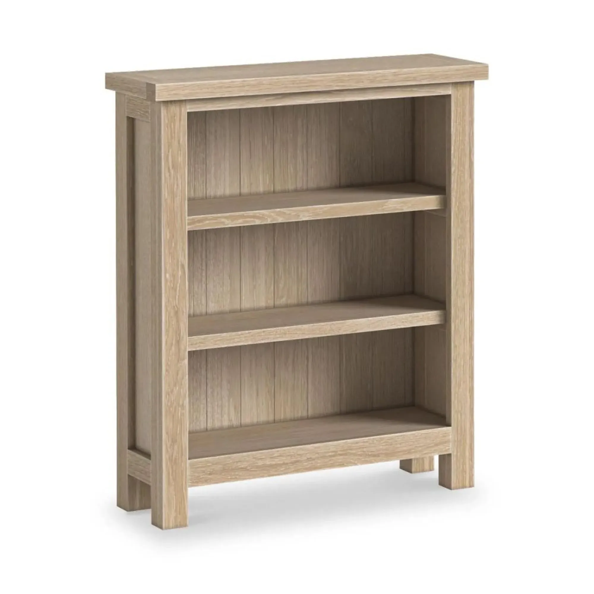 Country Oak Bookcase - White Washed