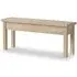 Country Oak Dining Bench with Storage - White Washed