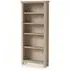 Country Oak Large Bookcase - White Washed