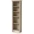 Country Oak Slim Bookcase - White Washed