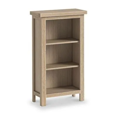 Country Oak Small Bookcase - White Washed image