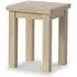 Country Oak Square Lamp Table - White Washed