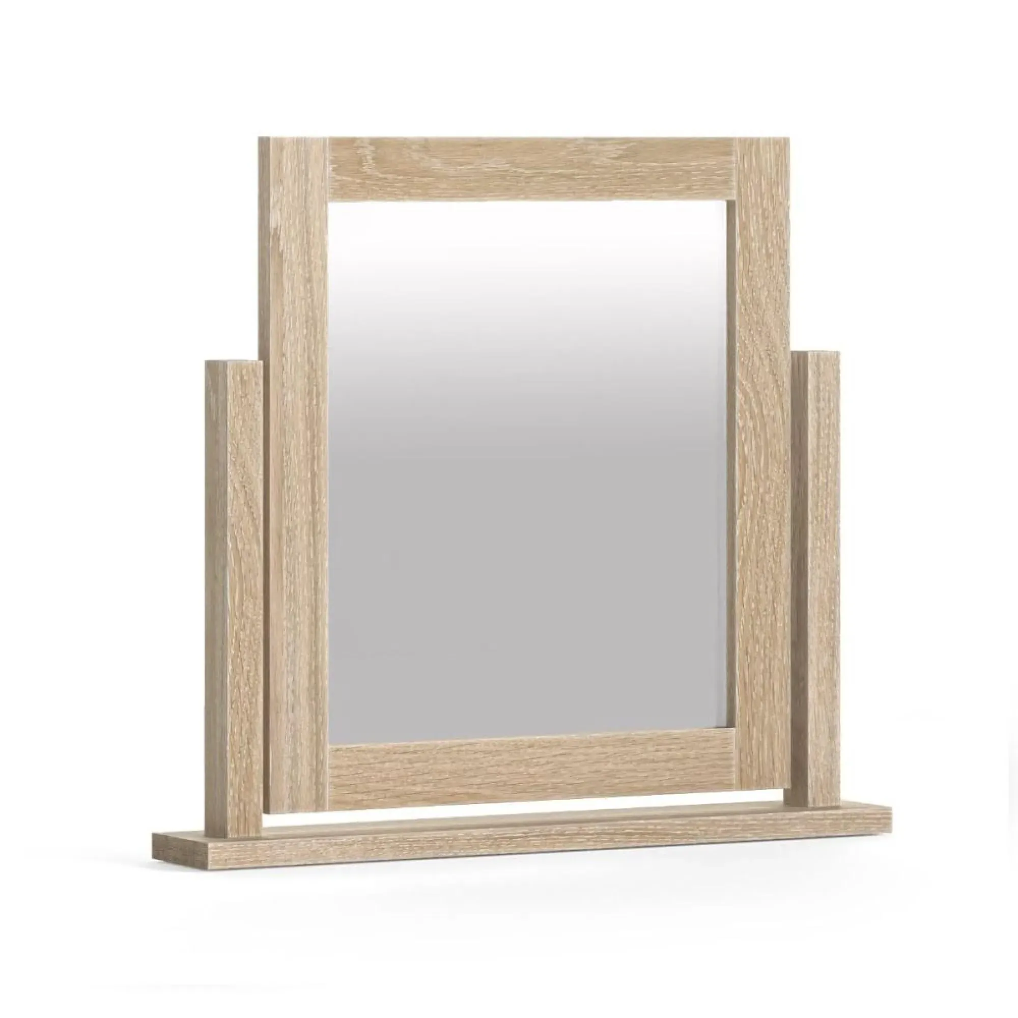 Country Oak Vanity Mirror - White Washed