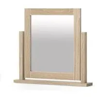 Country Oak Vanity Mirror - White Washed