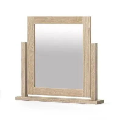 Country Oak Vanity Mirror - White Washed image