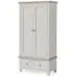 Grey 2 Door Gents Wardrobe - Light Grey