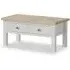 Grey 2 Drawer Coffee Table - Light Grey