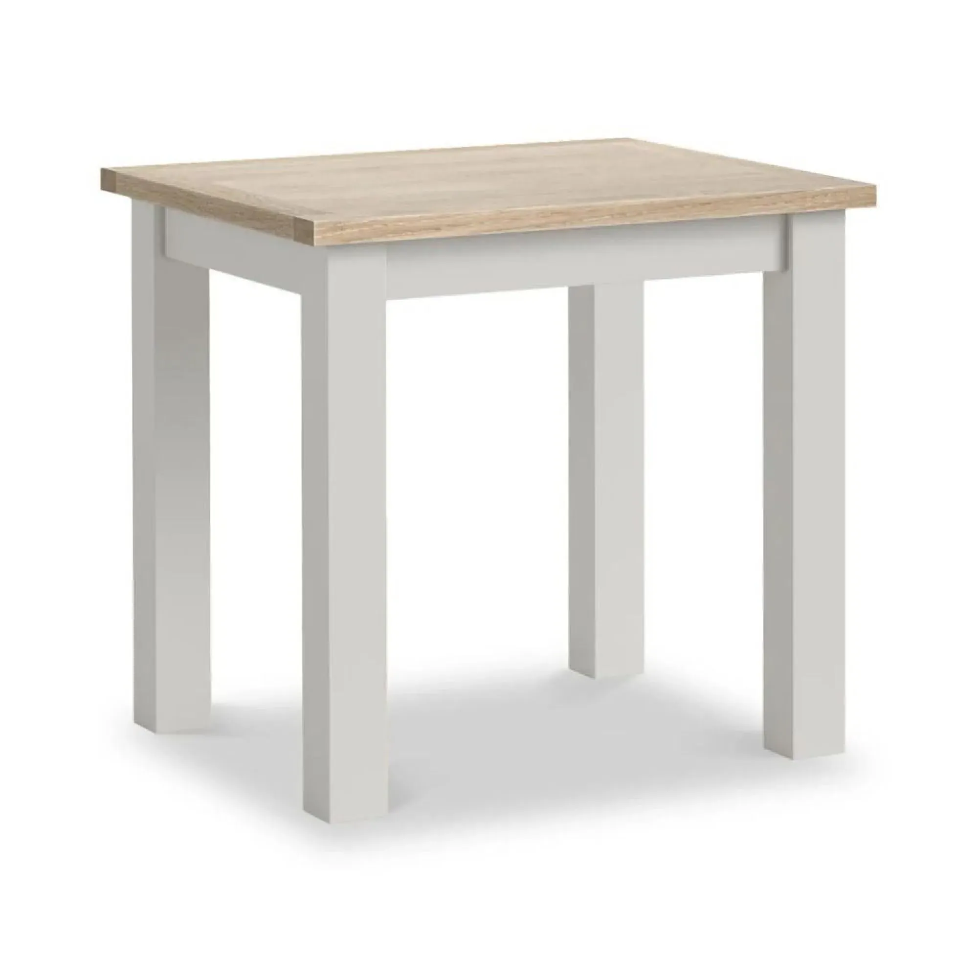 Grey Painted 2-Seater Bistro Dining Table - Light Grey