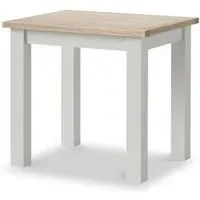 Grey Painted 2-Seater Bistro Dining Table - Light Grey