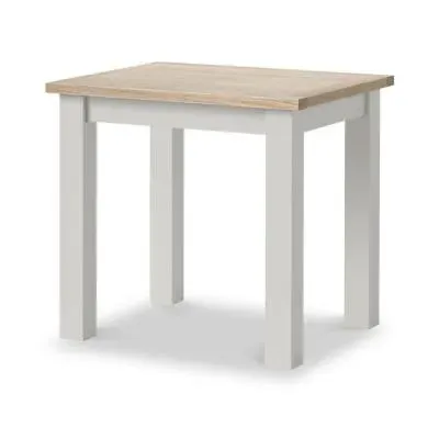 Grey Painted 2-Seater Bistro Dining Table - Light Grey