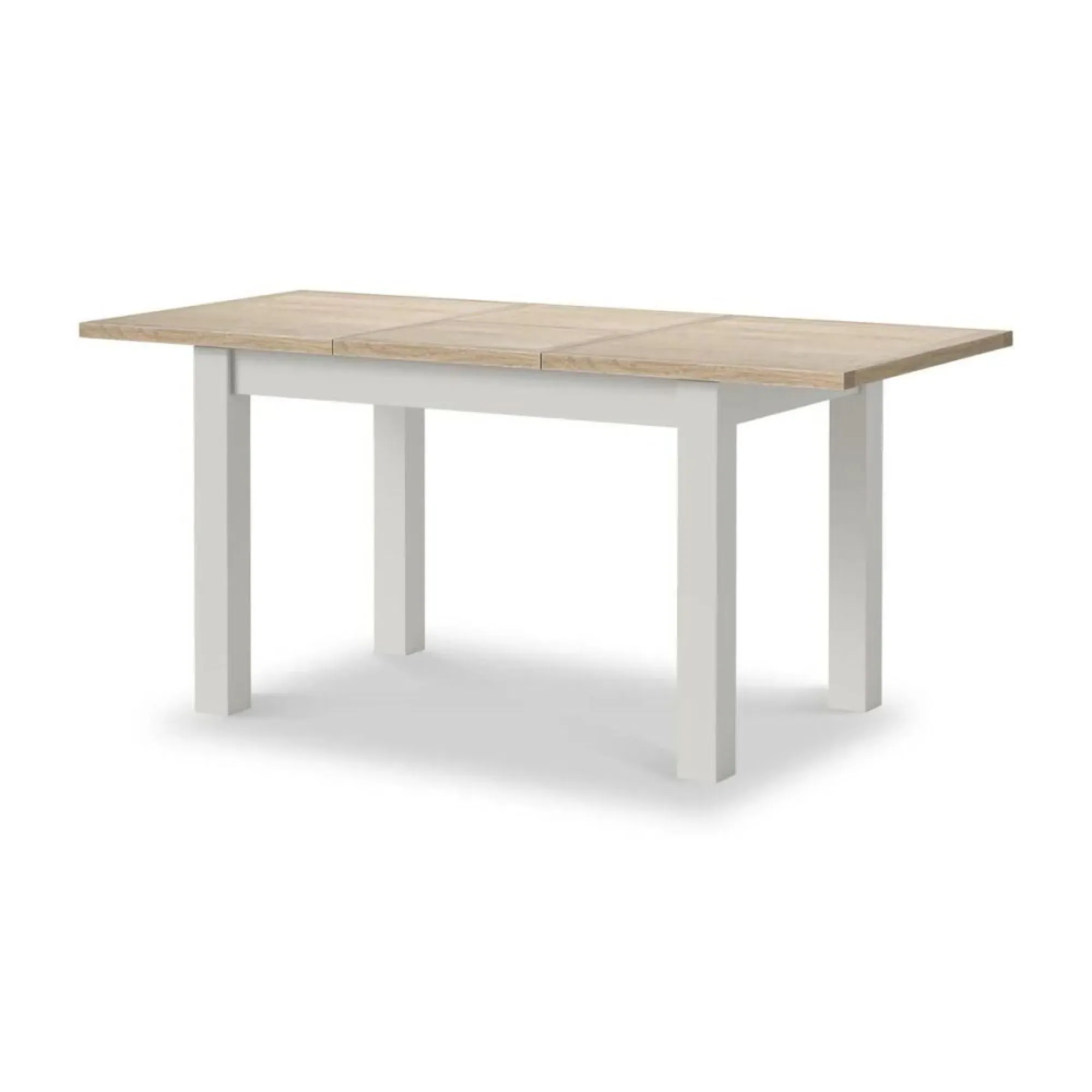 Grey Painted 4-6 Seater Extendable Dining Table - Light Grey
