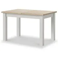 Grey Painted 4-6 Seater Extendable Dining Table - Light Grey