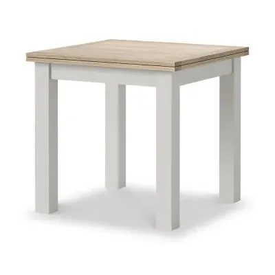 Grey Painted Flip Top Dining Table - Light Grey