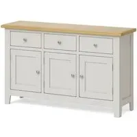 Guildford 3 Door Sideboard - Grey, Oak