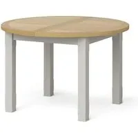 Guildford 4-6 Seater Oval Extending Dining Table - Grey, Oak