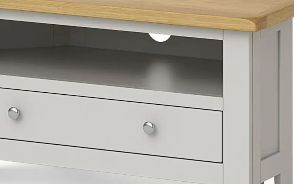 Guildford 90cm Corner TV Unit - Grey