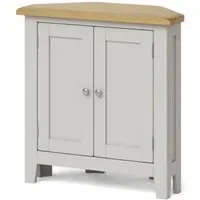 Guildford Corner Cabinet - Grey, Oak