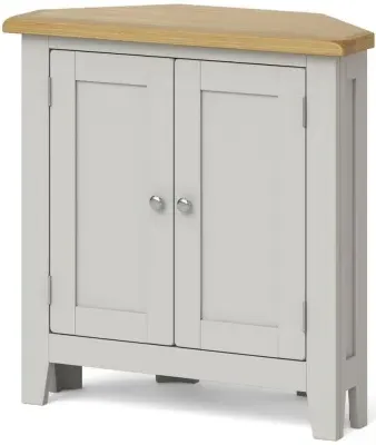 Guildford Corner Cabinet - Grey, Oak