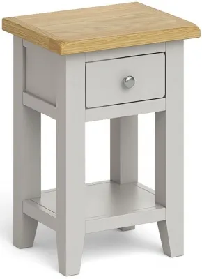 Guildford Grey 1 Drawer Lamp Table - Grey