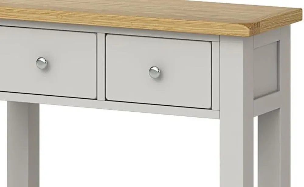 Guildford Grey 2 Drawer Console Table - Grey