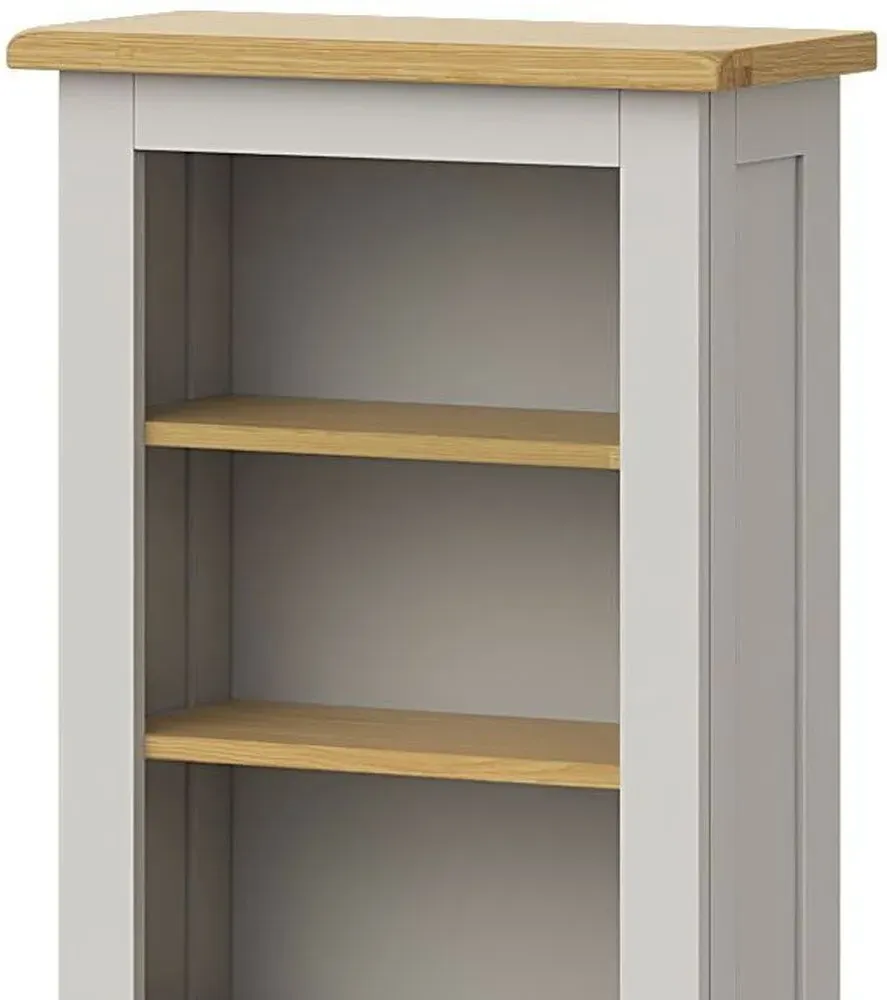 Guildford Narrow Bookcase - Grey, Oak