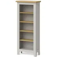 Guildford Narrow Bookcase - Grey, Oak