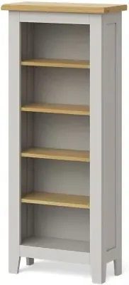 Guildford Narrow Bookcase - Grey, Oak image