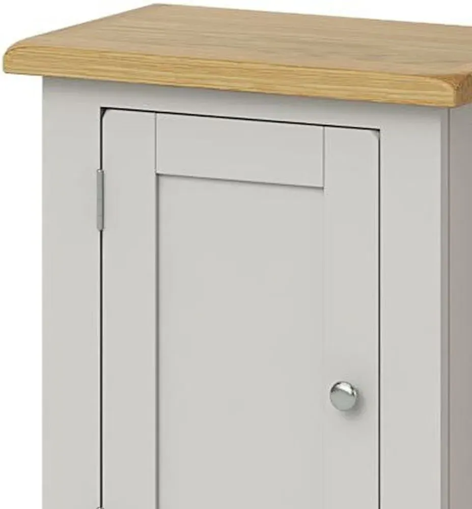 Guildford Single Door Cabinet - Grey, Oak
