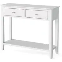 Hampstead 2 Drawer Console Table - White