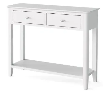 Hampstead 2 Drawer Console Table - White