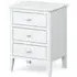 Hampstead 3 Drawer Bedside Cabinet - White