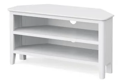 Hampstead 95cm Corner TV Unit - White image