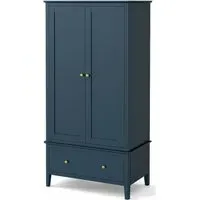 Harrogate 2 Door Wardrobe with Drawer - Blue