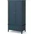 Harrogate 2 Door Wardrobe with Drawer - Blue