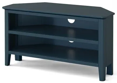 Harrogate 95cm Corner TV Unit - Blue