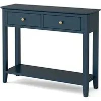 Harrogate Blue 2 Drawer Console Table - Blue