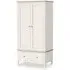 Marlow 2 Door Gents Wardrobe - Coconut White