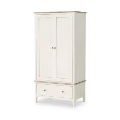 Marlow 2 Door Gents Wardrobe - Coconut White