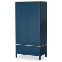 Marlow 2 Door Gents Wardrobe - Navy Blue