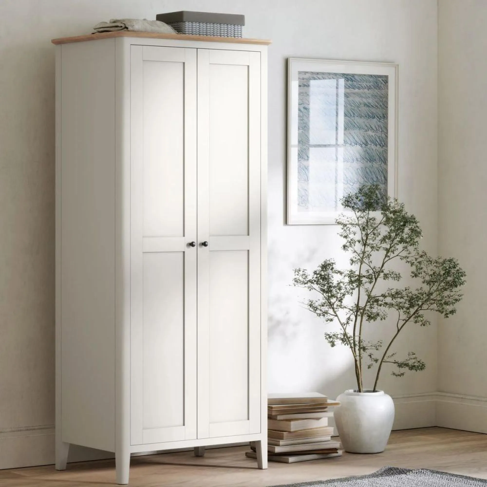 Marlow 2 Door Wardrobe - White
