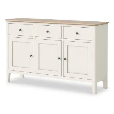 Marlow 3 Door Large Sideboard - White