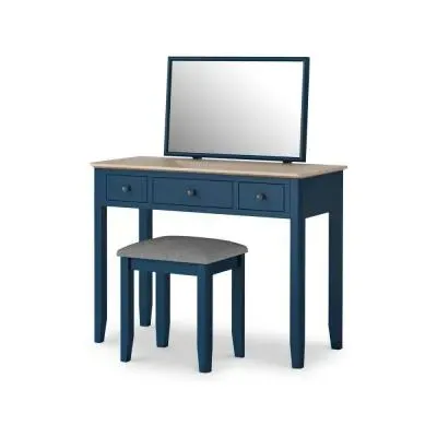 Marlow 3 Drawer Dressing Table Set - Blue