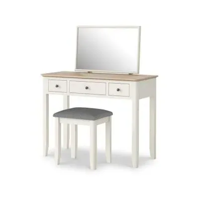 Marlow 3 Drawer Dressing Table Set - White
