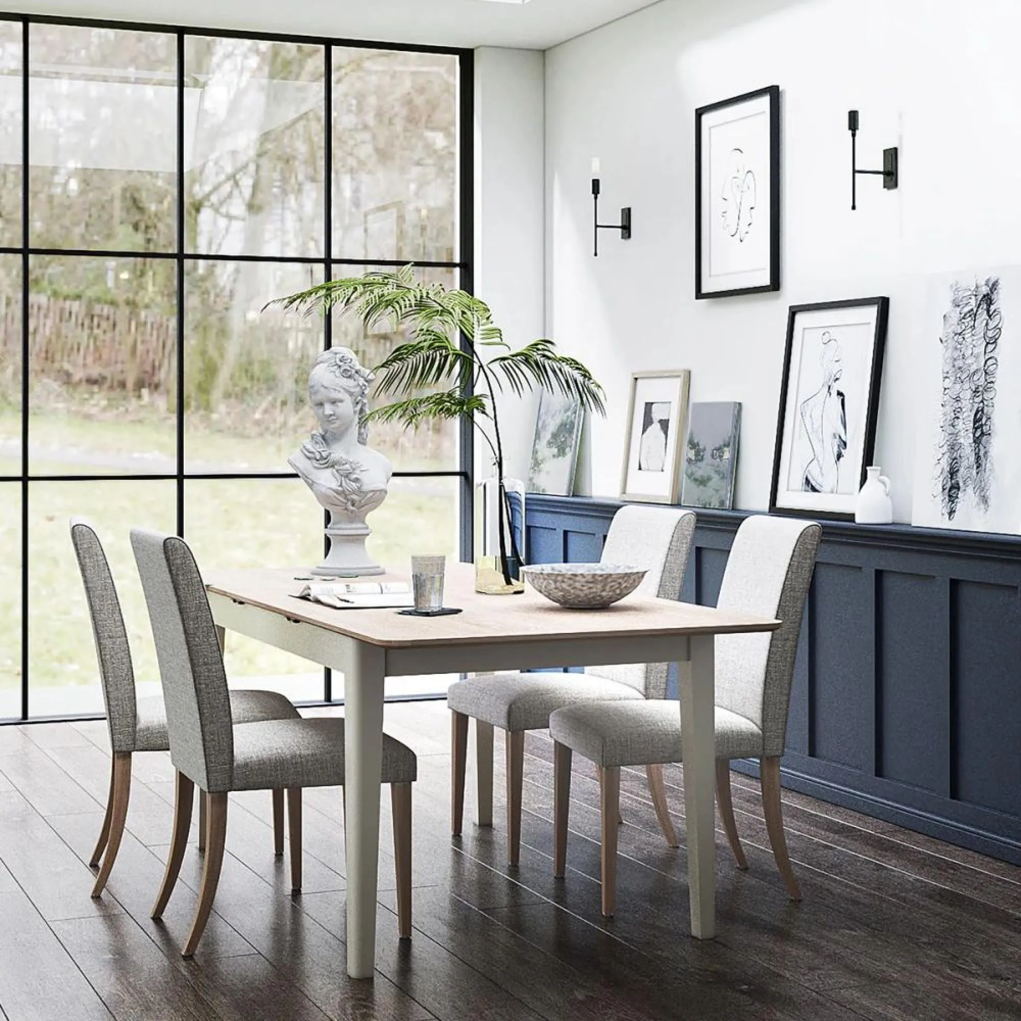 Marlow 6-8 Seater Extendable Dining Table - Coconut White