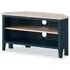 Marlow Corner TV Unit with Storage - Navy Blue