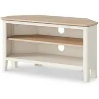 Marlow Corner TV Unit with Storage - White