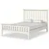 Marlow Double Slatted Bed Frame - White