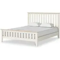 Marlow King Size Slatted Bed - White